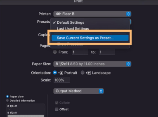 Presets