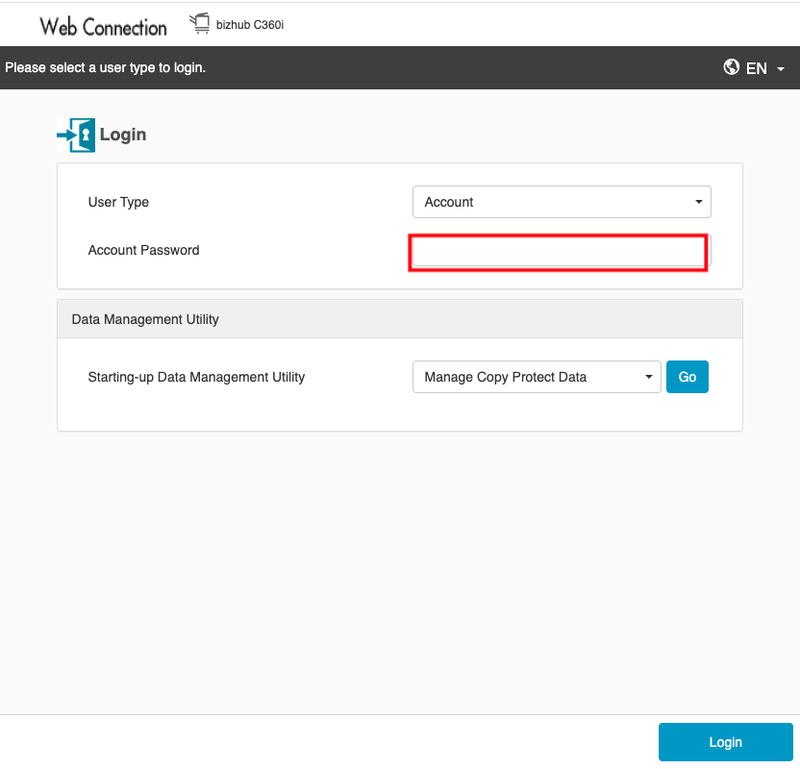 login password